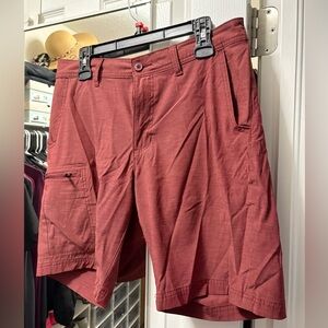 Sonoma hybrid burgundy stretchy shorts with cargo pocket